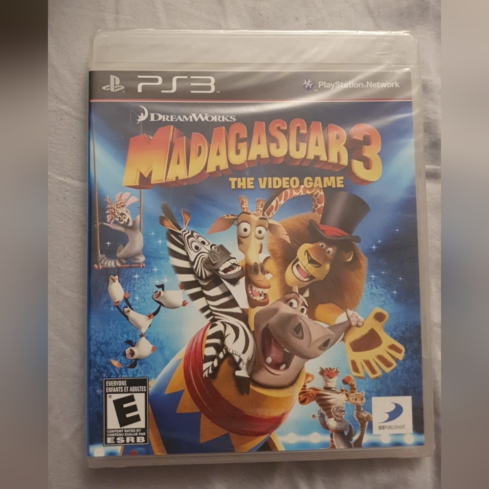 Madagascar 3: The Video Game (Sony Playstation 3) BRAND NEW SEALED